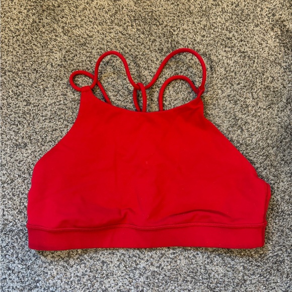 lululemon athletica Tops - Lululemon Red Strappy Sports Bra
